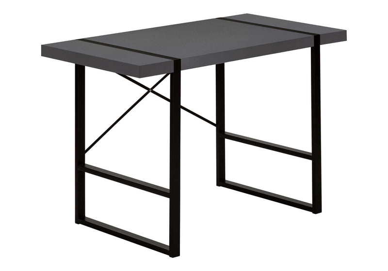 49" Gray and Black Computer Desk - Office