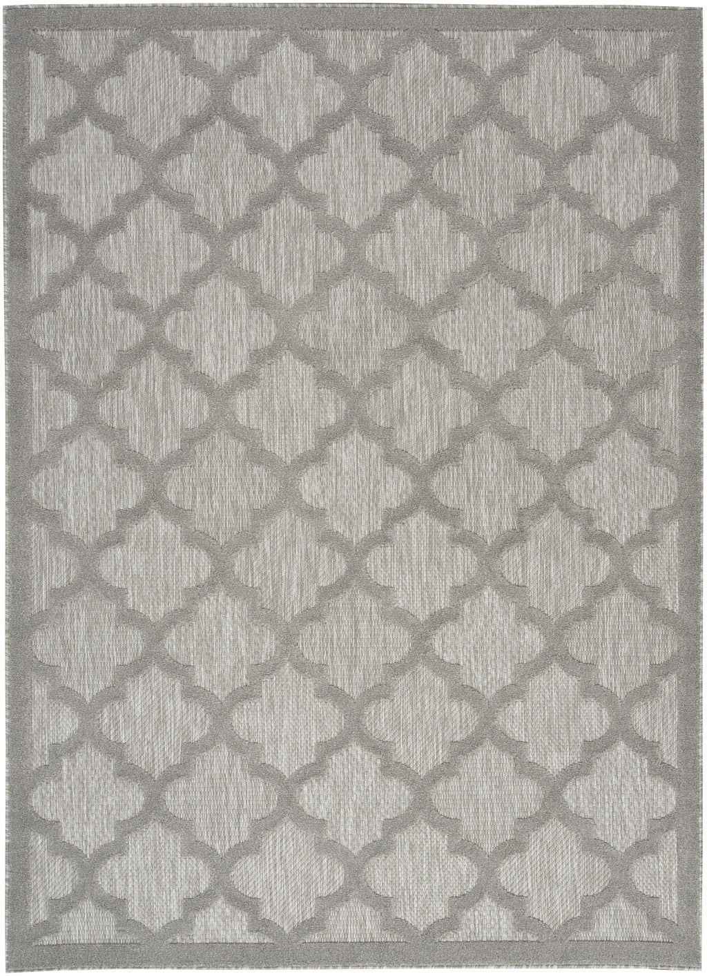 6' X 9' Gray Geometric Flatweave Area Rug