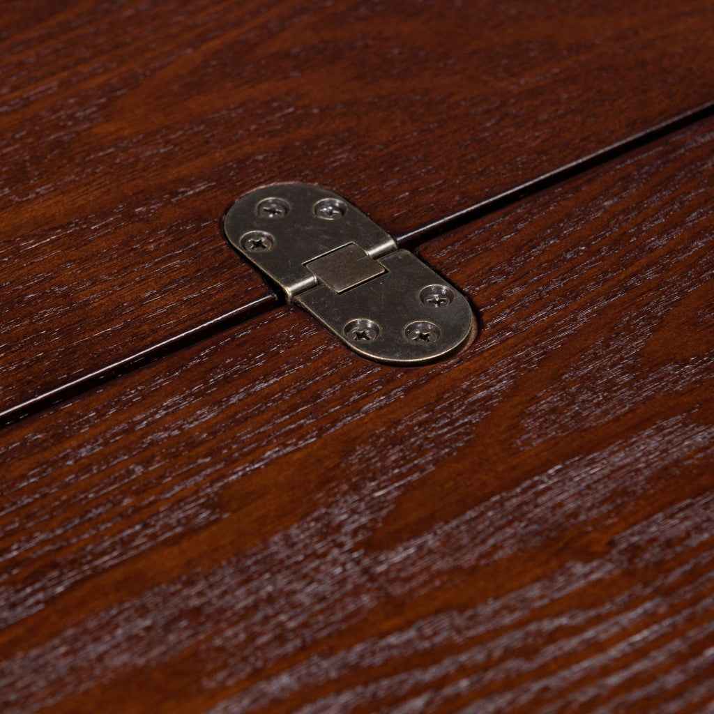 46" Brown Solid Wood A Frame Console Table