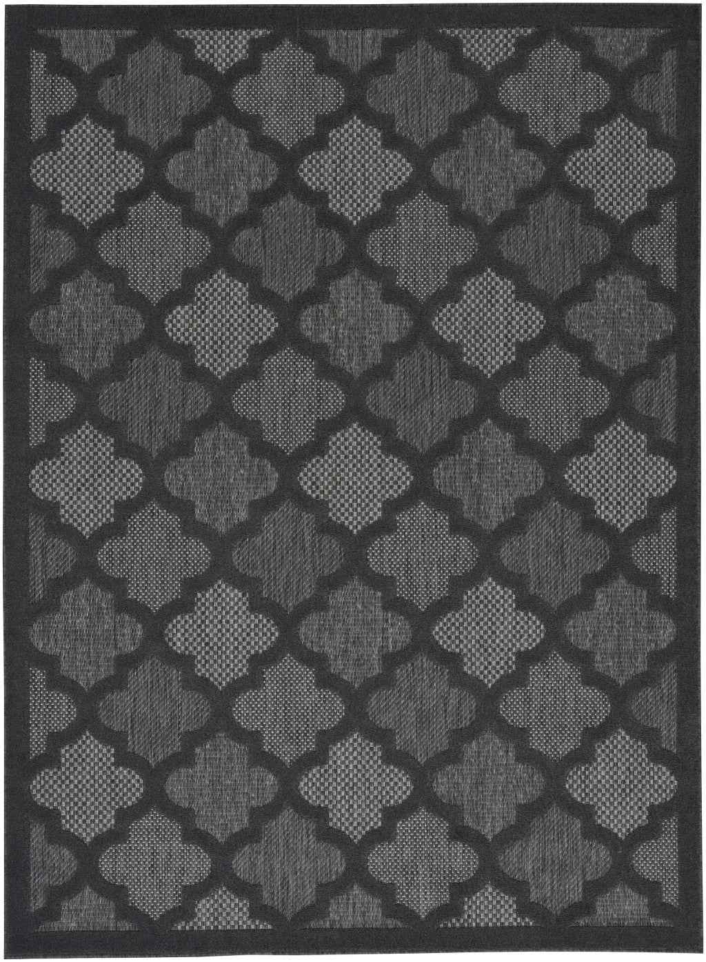 5' X 7' Charcoal Indoor Outdoor Area Rug