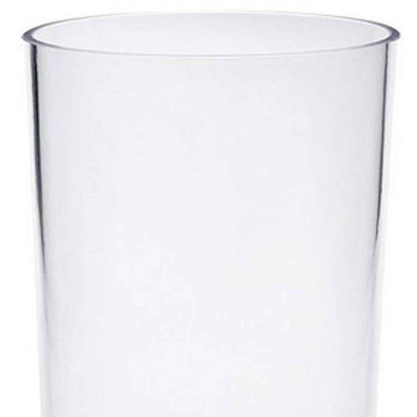 Set of Four Clear Acrylic Stemmed Flutes