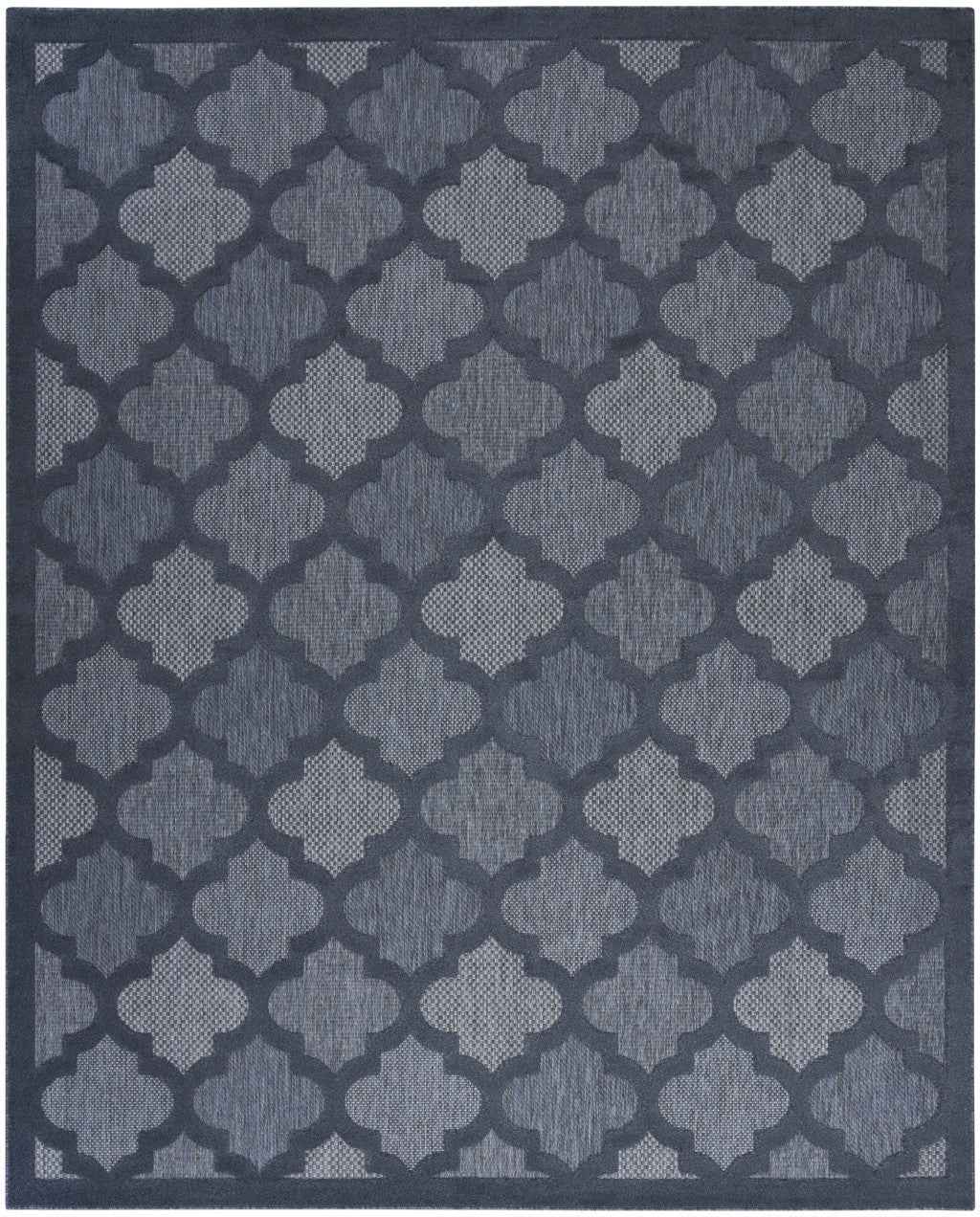 7' X 10' Navy Blue Indoor Outdoor Area Rug