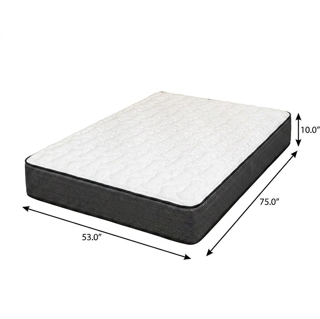 10" Full Double Foam Firm Hybrid Mattress - Bed & Bath