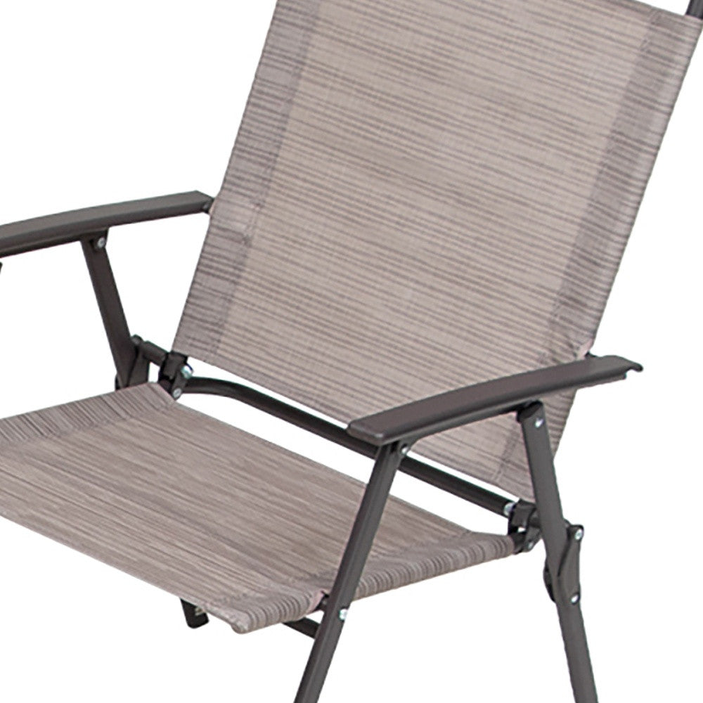 Six Piece Clear and Gray Square Glass Dining Set with Four Chairs - Outdoor