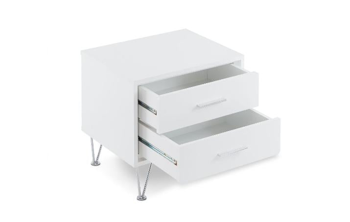 18" Wood Two Drawer Nightstand - Bed & Bath