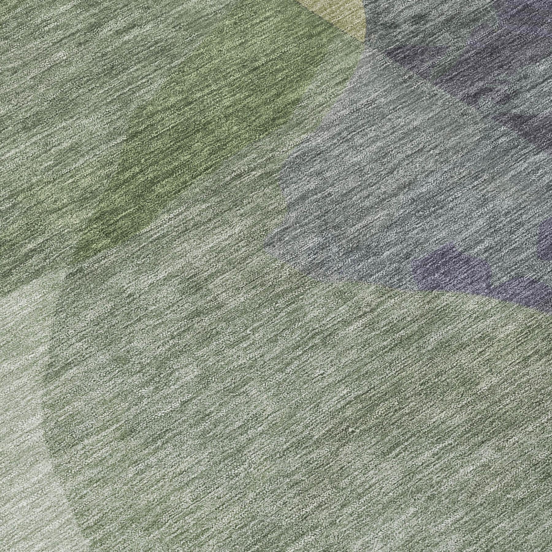 10' X 14' Sage And Green Abstract Washable Indoor Outdoor Area Rug - Sports & Outdoor