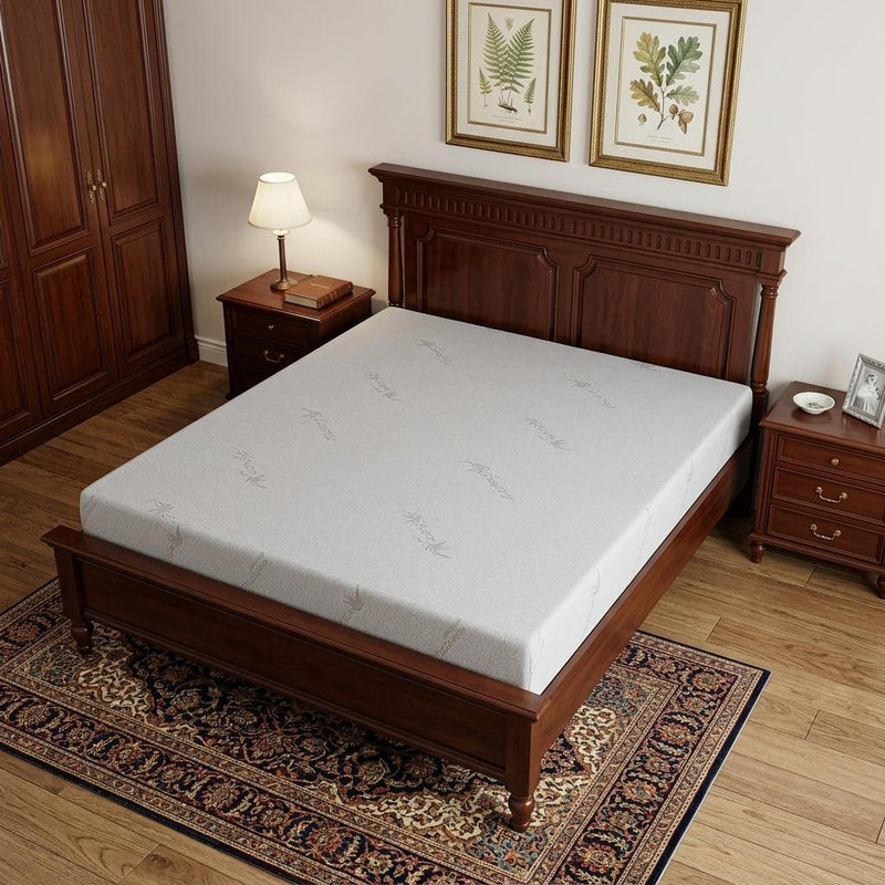 6" Full Double Aloe Vera Infused Medium Memory Foam Mattress - Bed & Bath