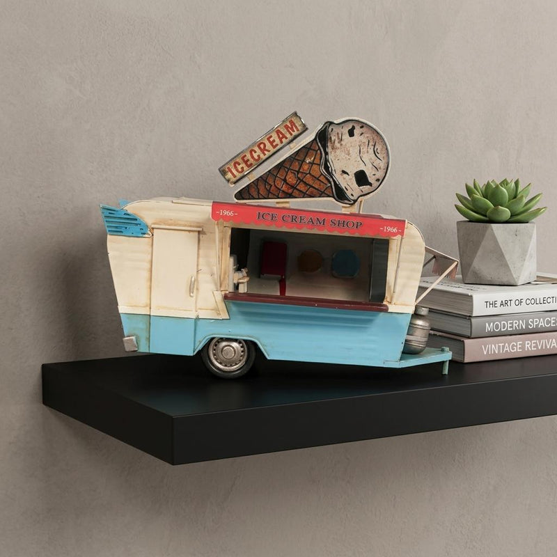 Ice Cream Trailer Metal Model - Home Decor