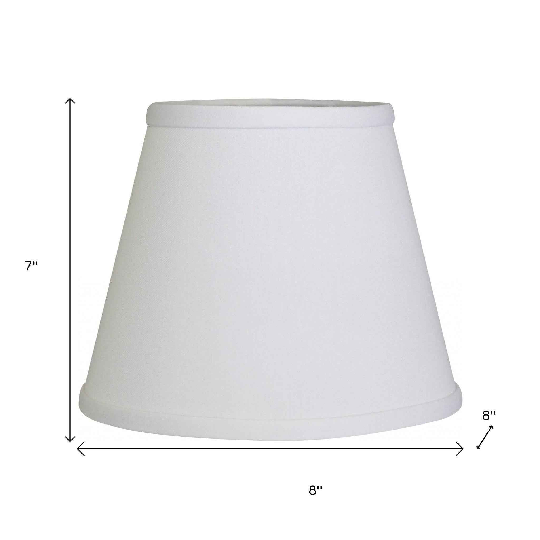 White No Slub Innsbruck Empire Lamp Shade