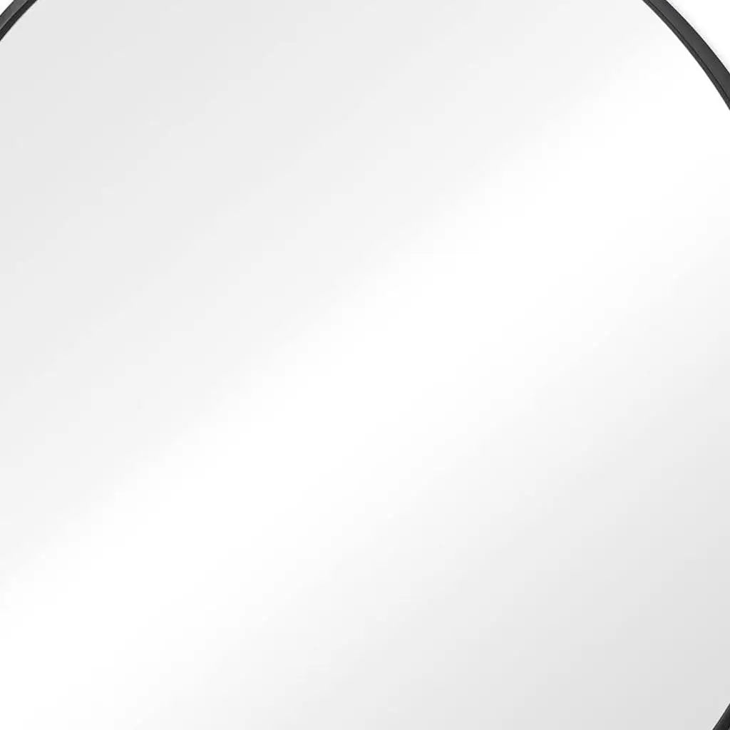 30" Black Metal Round Framed Bathroom Vanity Mirror Homeroots Bed & Bath