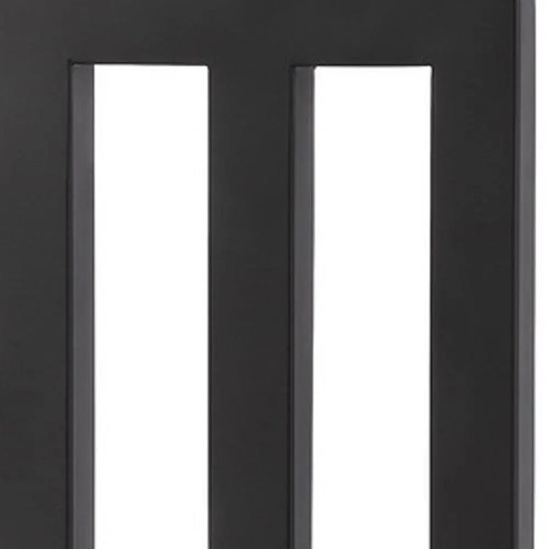 30" Black Metal USB Table Lamp With White Shade Homeroots Lighting