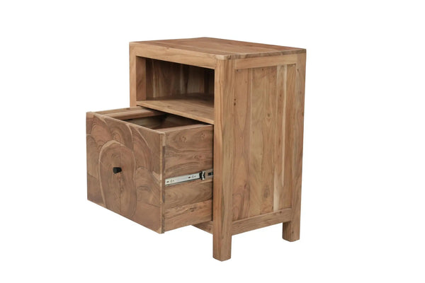 30" Brown Solid Wood Drawer Filing Cabinet Homeroots Office