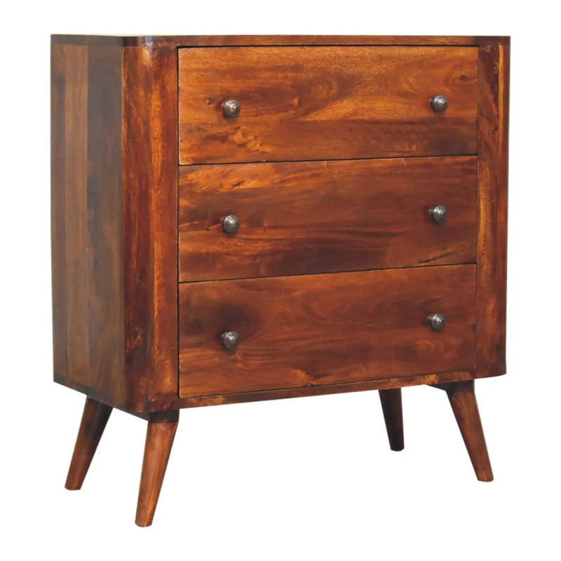 30" Brown Solid Wood Sideboard Homeroots Kitchen & Dining