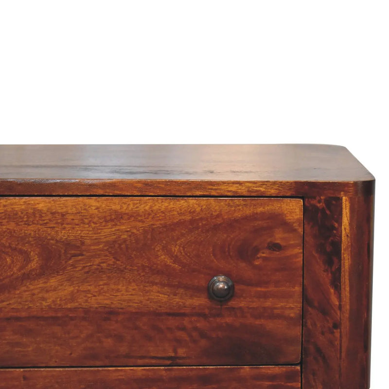 30" Brown Solid Wood Sideboard Homeroots Kitchen & Dining