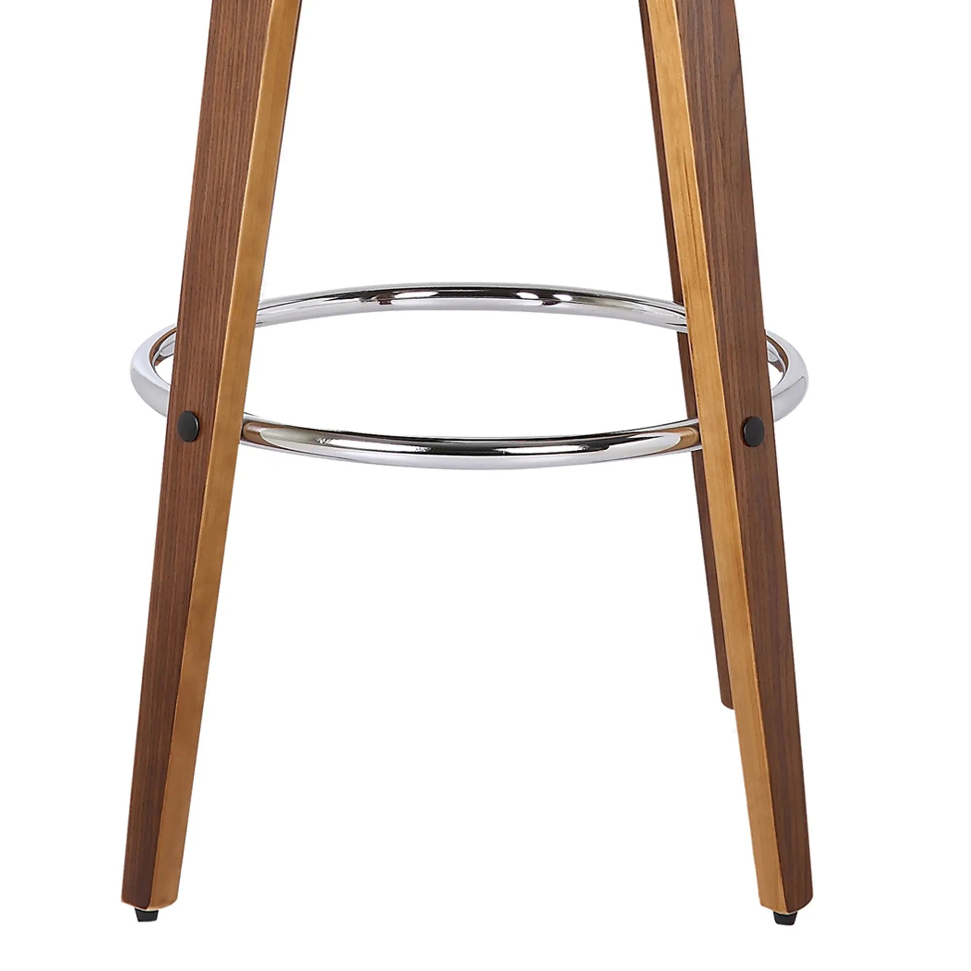 30" Brown Solid Wood Swivel Low Back Bar Height Bar Chair Homeroots Living Room