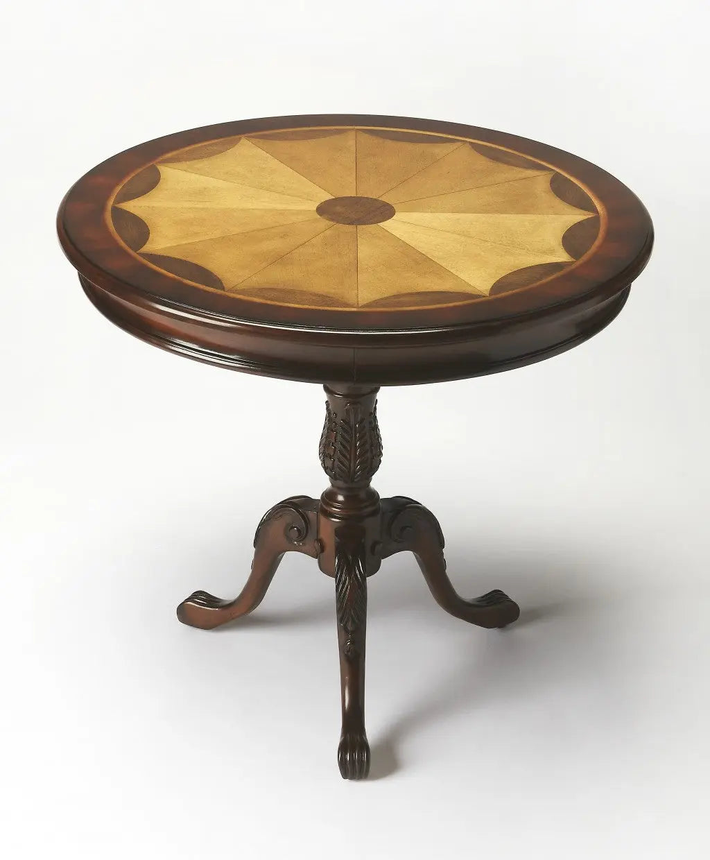 30" Brown Wood Round Coffee Table Homeroots Living Room