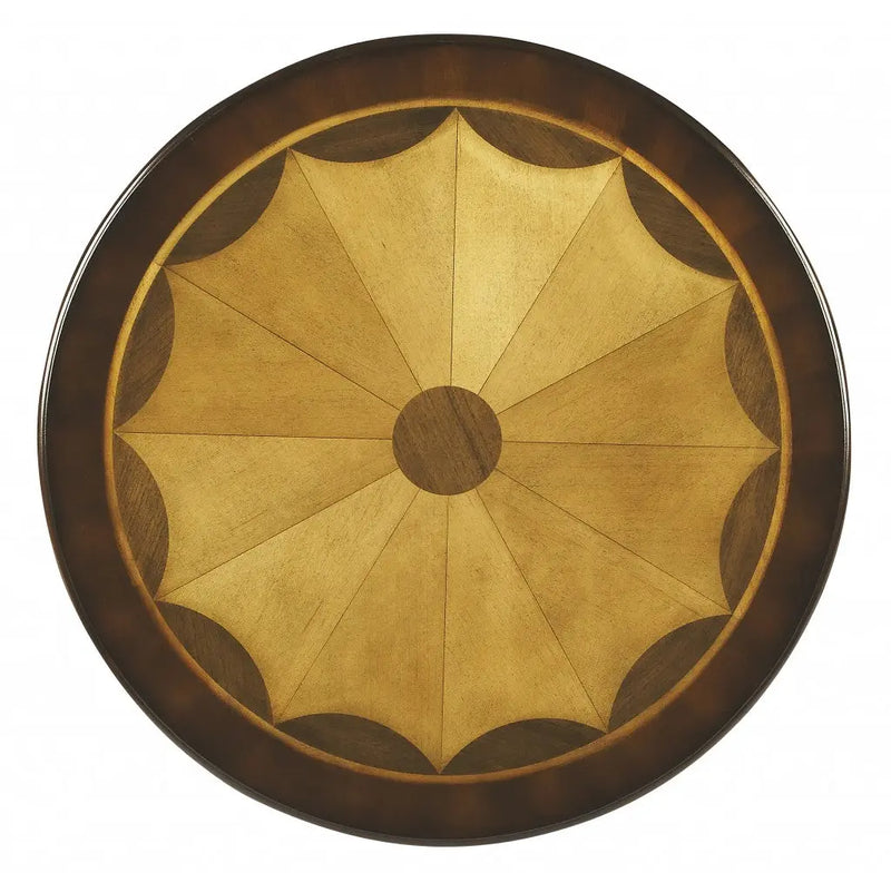 30" Brown Wood Round Coffee Table Homeroots Living Room