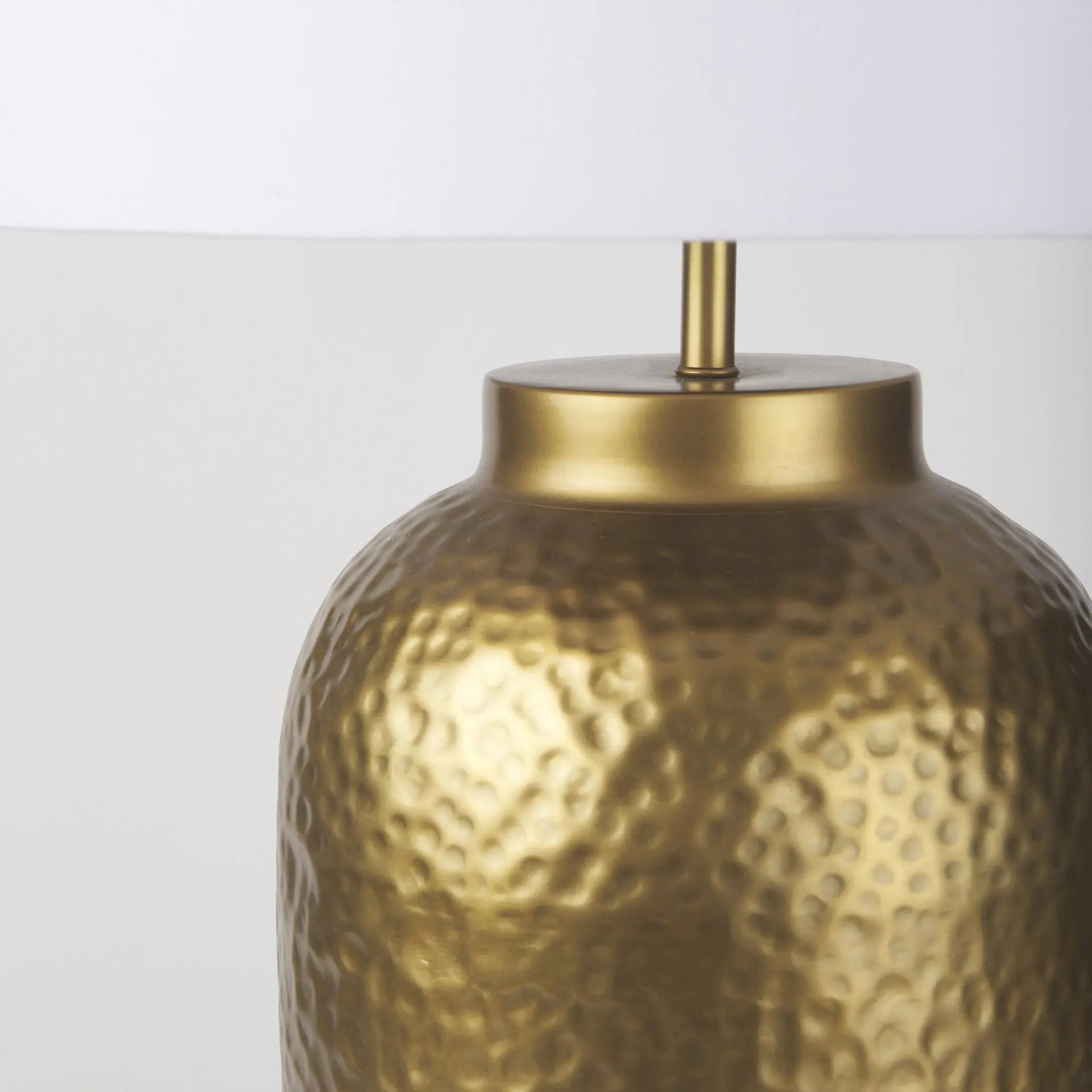 30" Gold Novelty Table Lamp With Drum Shade Homeroots Lighting