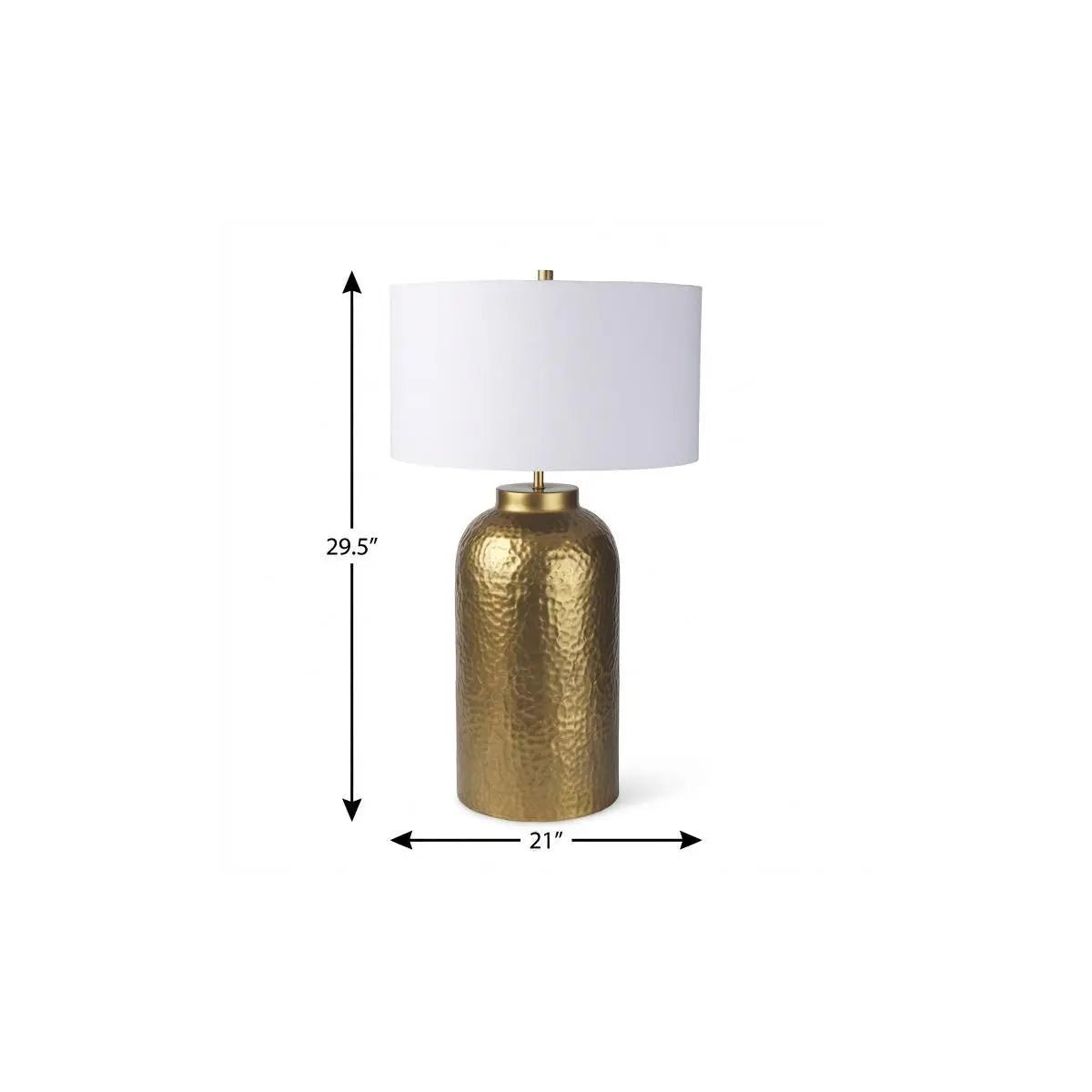 30" Gold Novelty Table Lamp With Drum Shade Homeroots Lighting