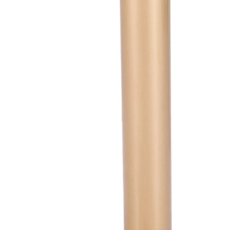 30" White and Gold Wood and Steel Pedestal End Table Homeroots Living Room