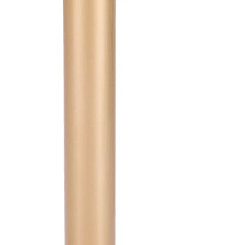 30" White and Gold Wood and Steel Pedestal End Table Homeroots Living Room