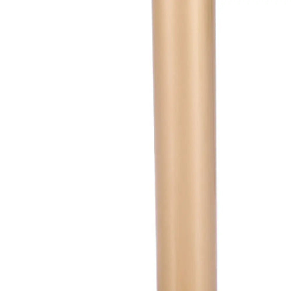 30" White and Gold Wood and Steel Pedestal End Table Homeroots Living Room