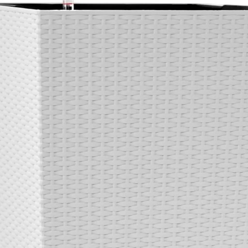 30" X 15" White Recycled Plastic Rectangular Self Watering Planter Box Homeroots Outdoor