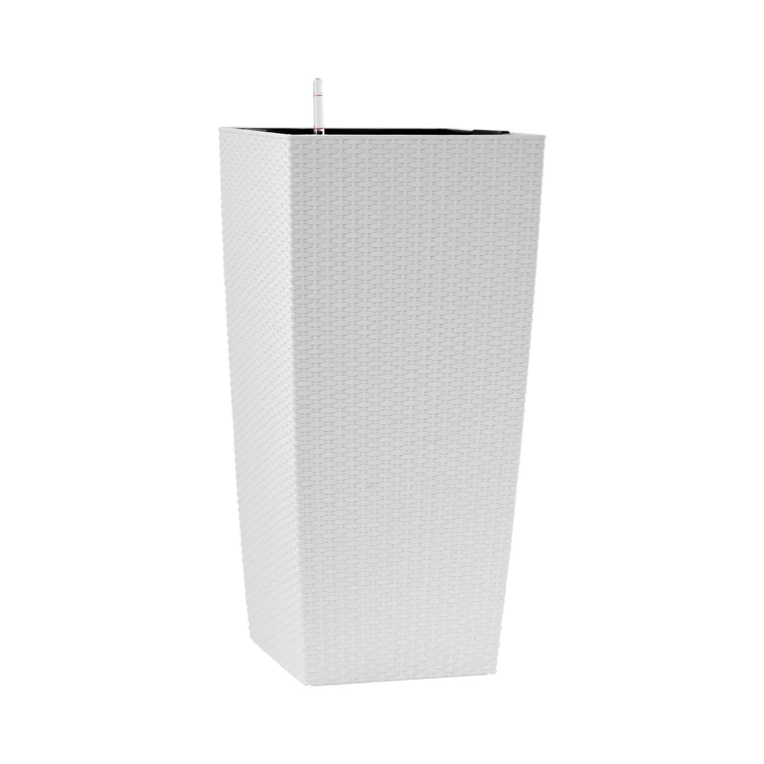 30" X 15" White Recycled Plastic Rectangular Self Watering Planter Box Homeroots Outdoor