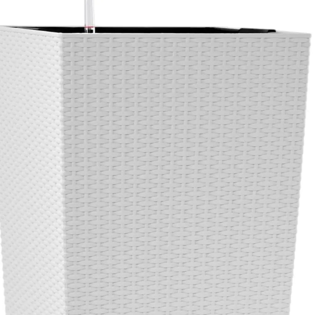 30" X 15" White Recycled Plastic Rectangular Self Watering Planter Box Homeroots Outdoor