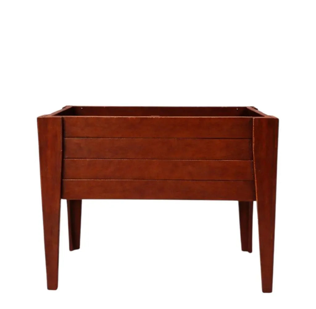 30" X 48" Mahogany Heavy Duty Plastic Rectangular Raised Garden Bed Homeroots Outdoor