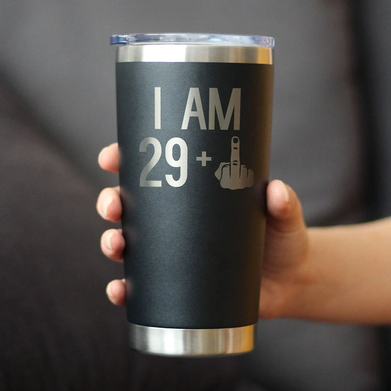 30th Birthday Gifts - Middle Finger Insulated Travel Tumbler Bevvee