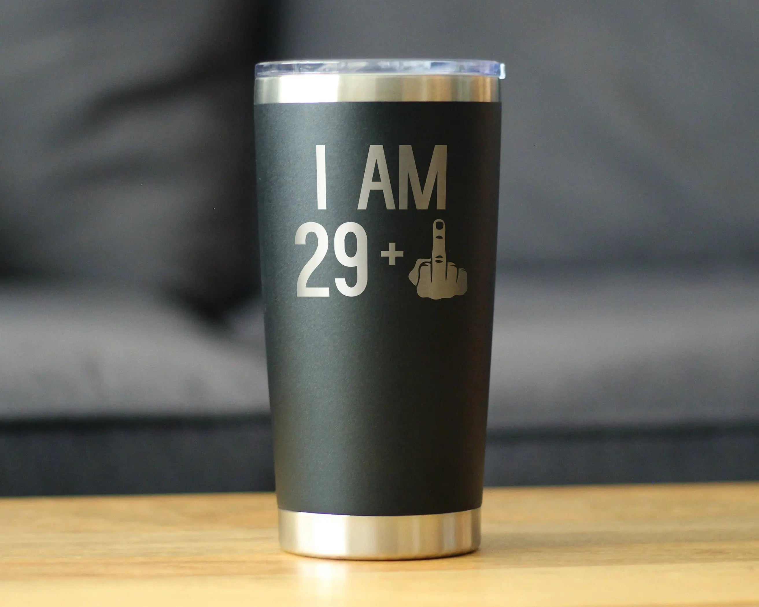 30th Birthday Gifts - Middle Finger Insulated Travel Tumbler Bevvee