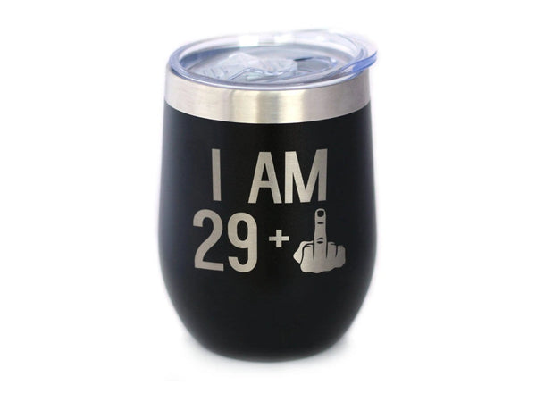30th Birthday Gifts - Middle Finger Insulated Wine Tumbler Bevvee