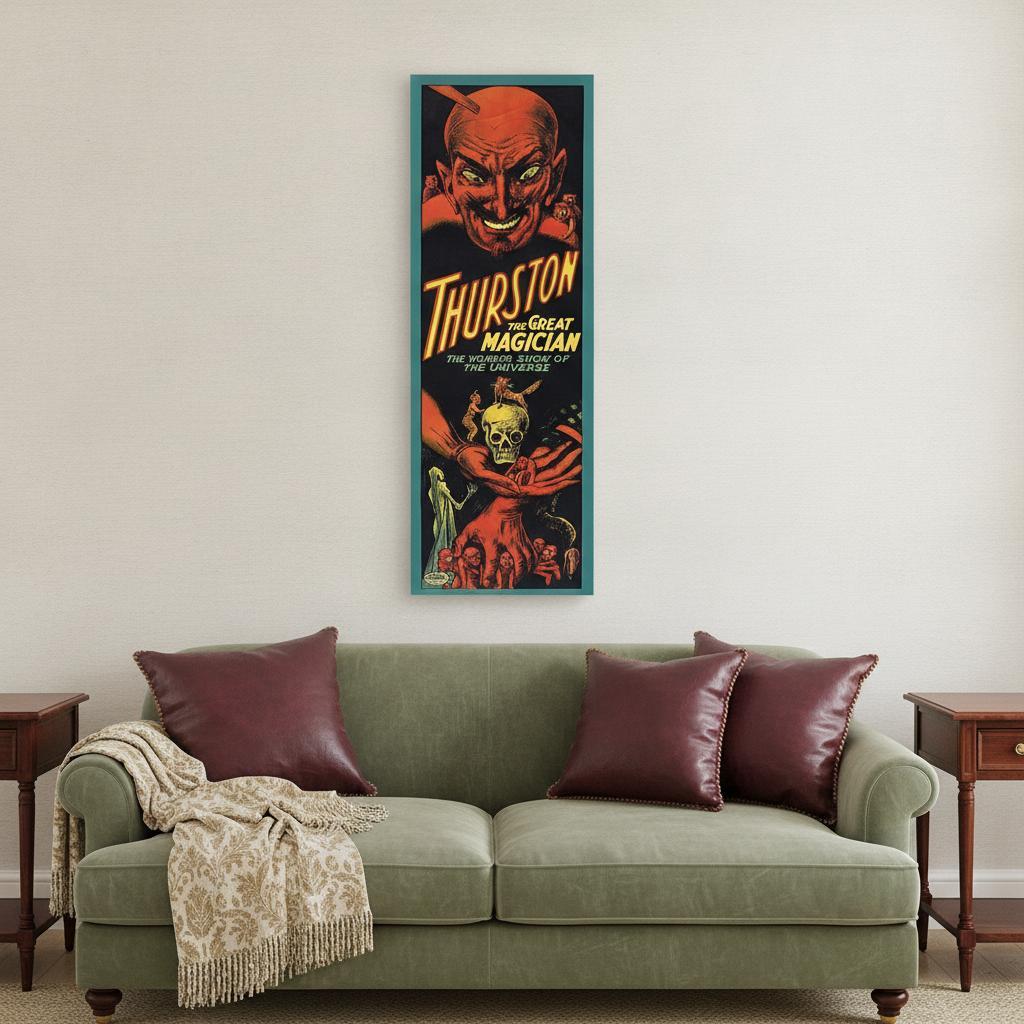 18" X 54" Thurston The Great Wonder Show Vintage Magic Poster Wall Art - Home & Garden