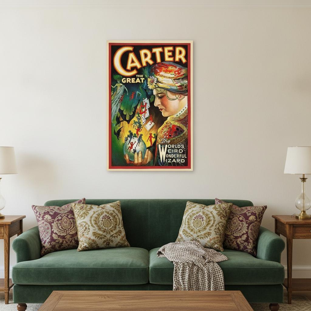 Vintage Carter Vintage Magic Unframed Print Wall Art - Home Decor