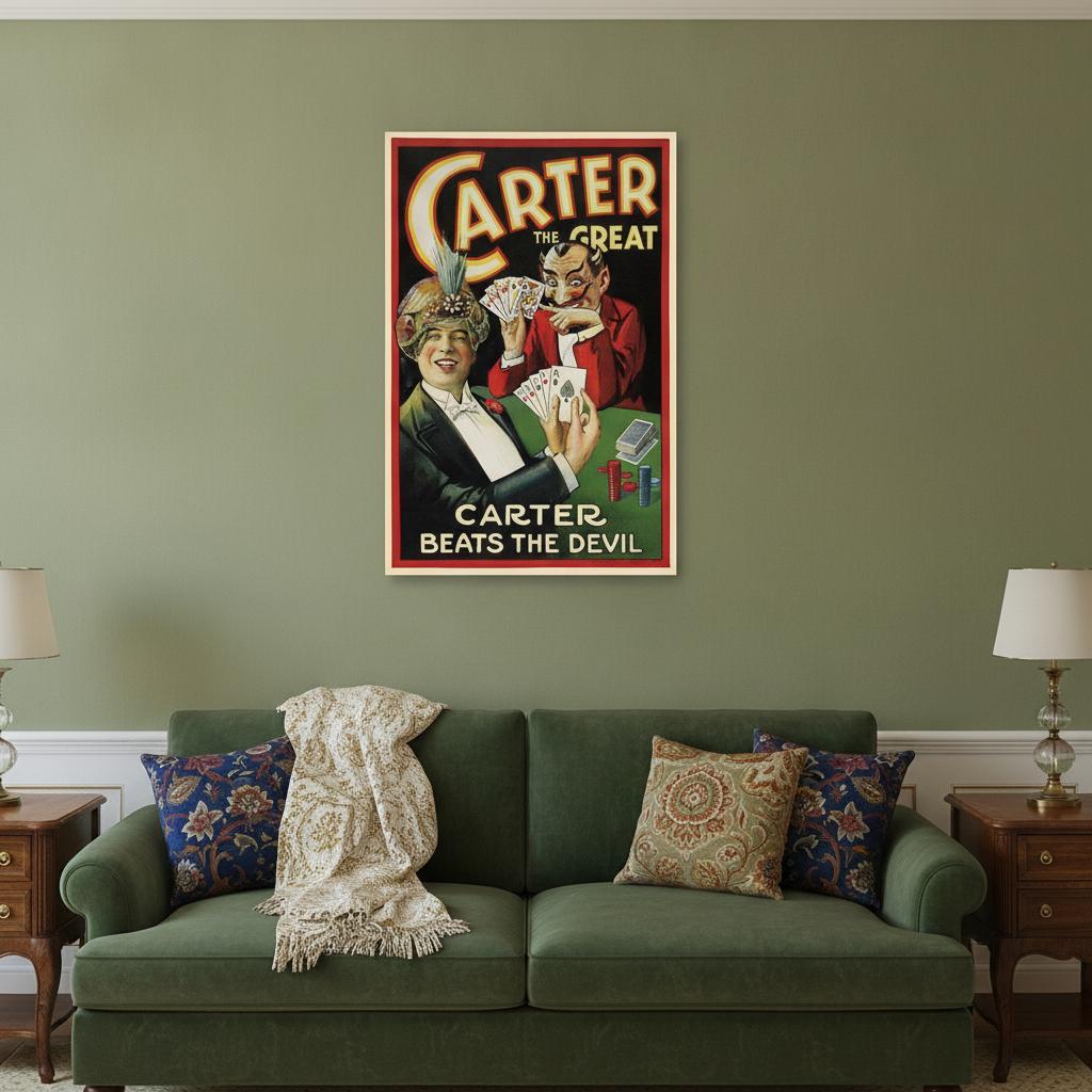 Vintage 1922 Carter Vintage Magic Unframed Print Wall Art - Home Decor