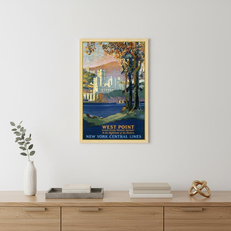 West Point New York Vintage Travel Unframed Print Wall Art - Home Decor