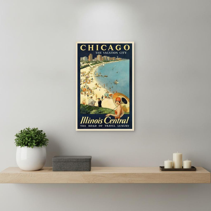 Vintage 1934 California Travel Unframed Print Wall Art - Home Decor