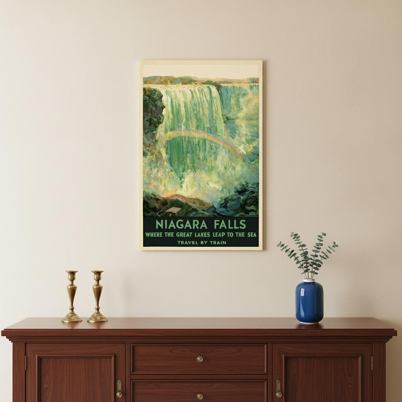 9" X 12" Niagra Falls New York C1920S Vintage Travel Poster Wall Art - Home Decor