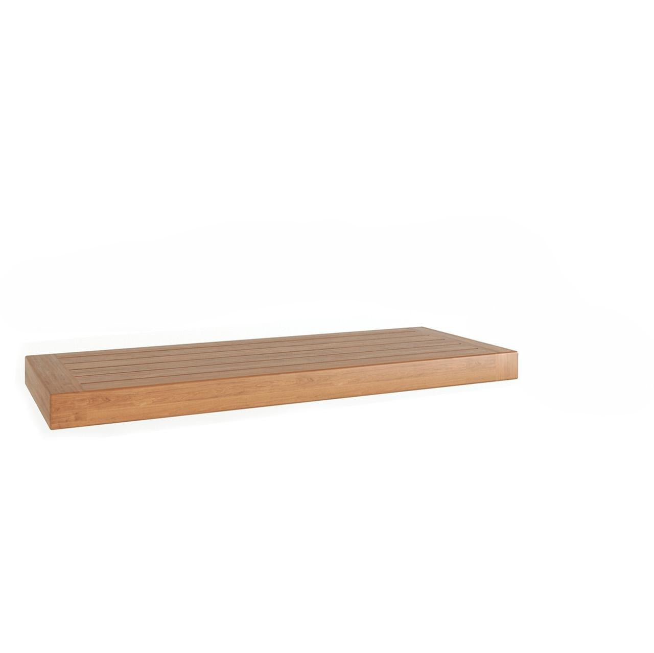 24" Brown Solid Wood Wall Mounted Floating Shelf - Office Supplies