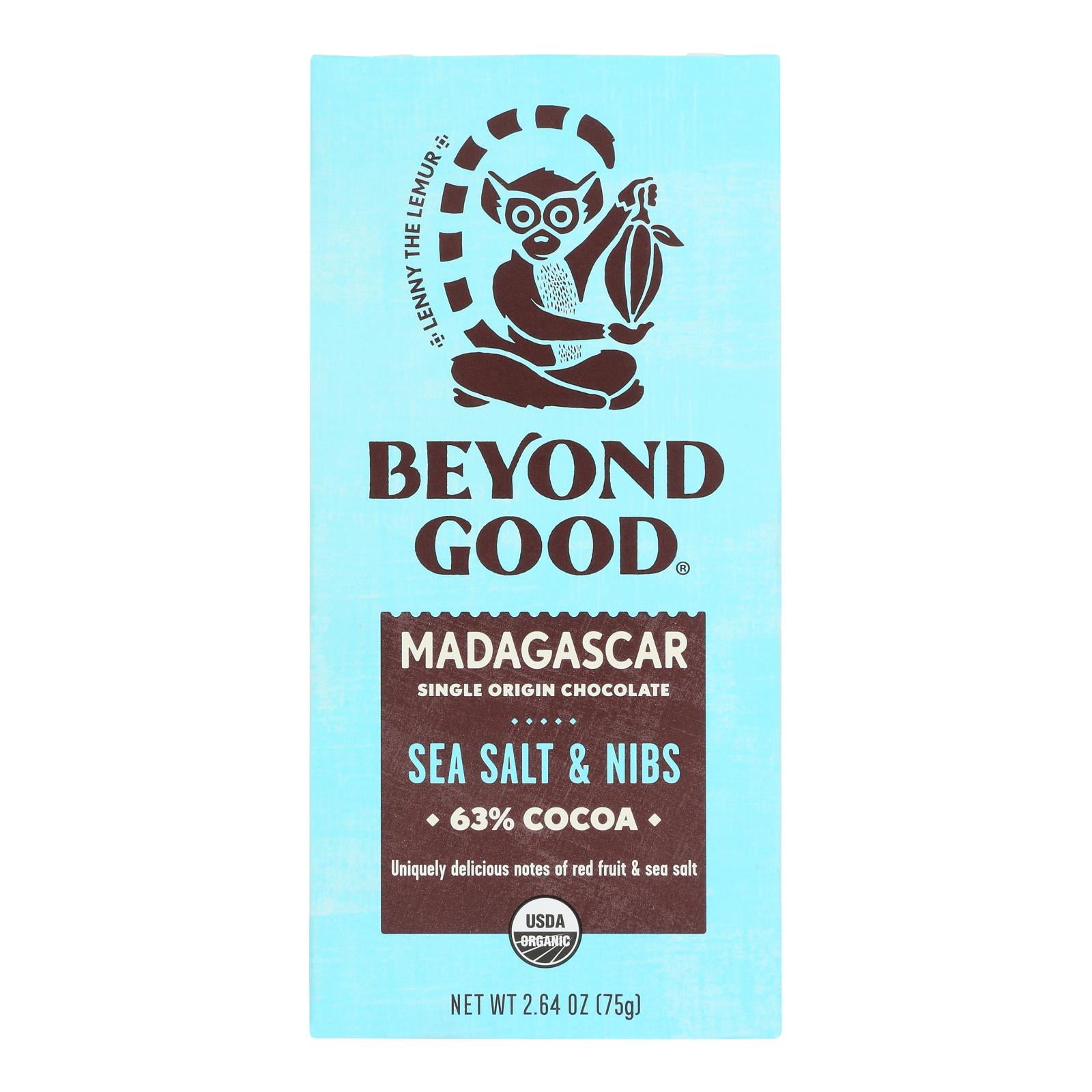 Beyond Good - Bar Ssalt/nibs Madaga - Case Of 10-2.64 Oz - Home & Garden