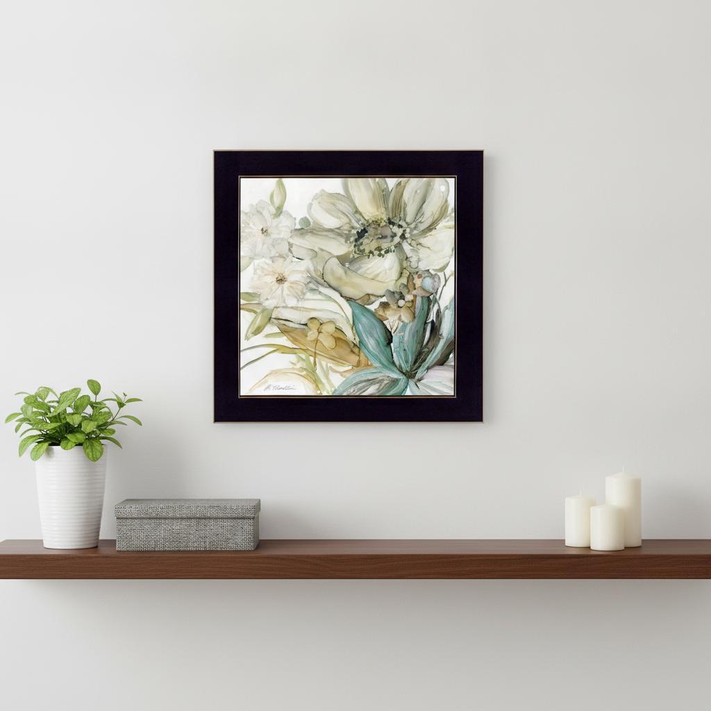 Sea glass Garden II 1 Black Framed Print Wall Art - Home Decor