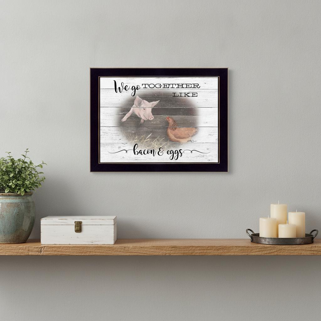 We Go Together 3 Black Framed Print Wall Art - Home Decor