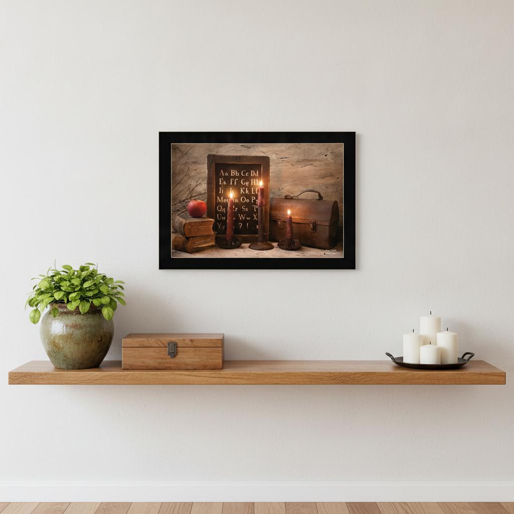 School Nights 1 Black Framed Print Wall Art - Home Decor