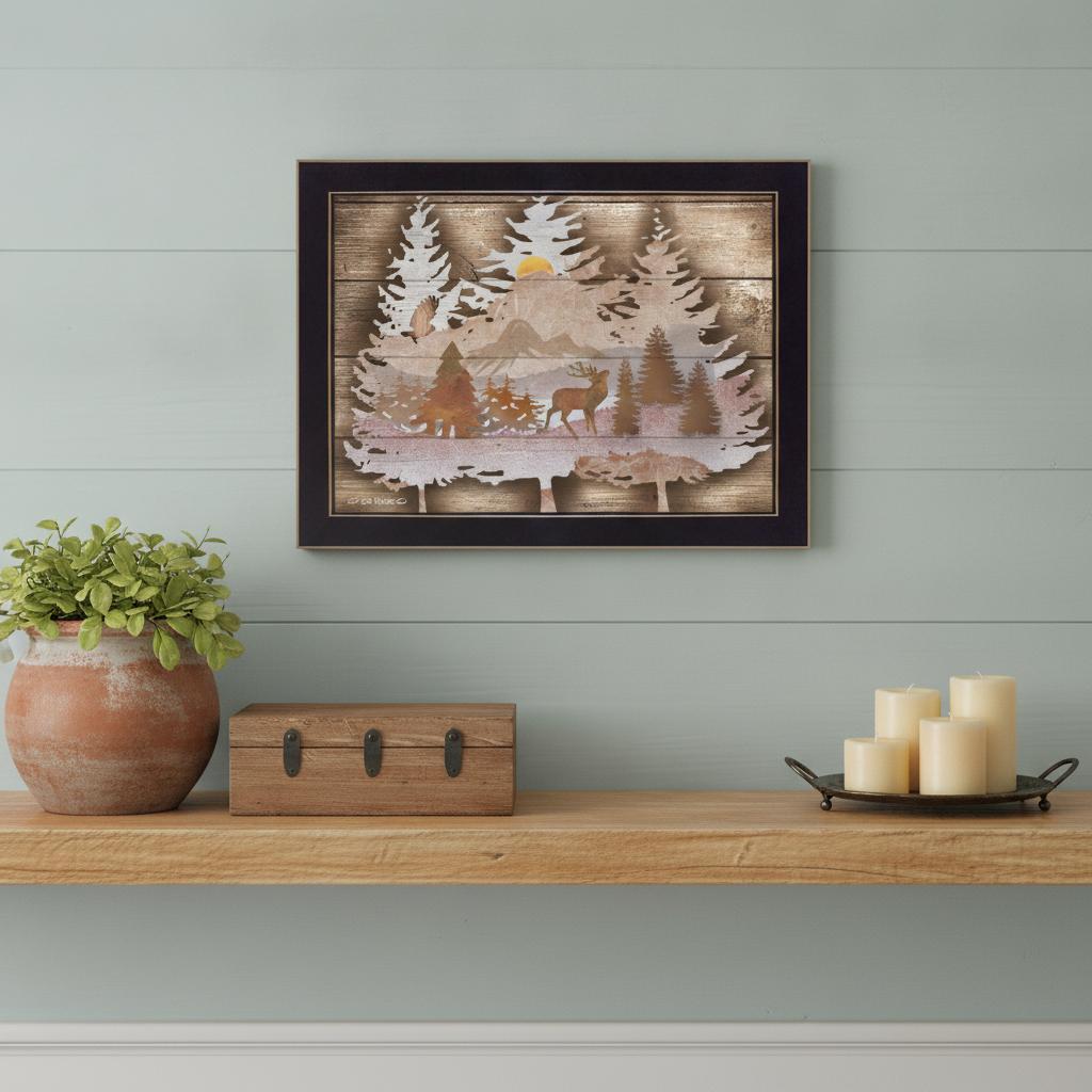 Great Outdoors I 1 Black Framed Print Wall Art - Home Decor