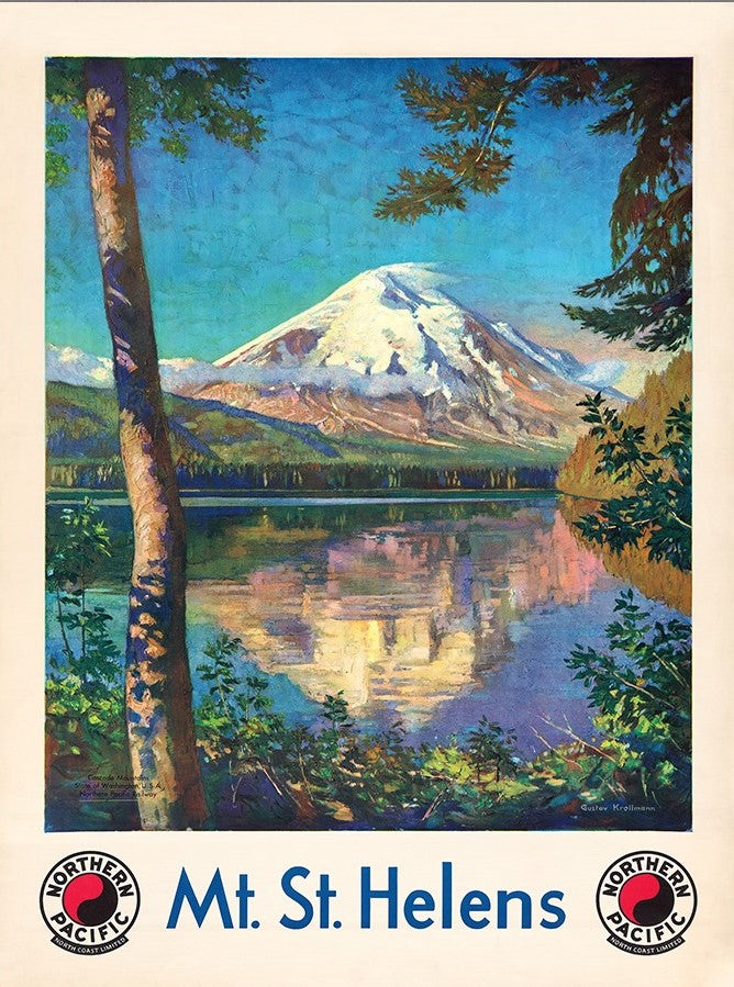 11" X 14" Mt. St. Helens C1920S Vintage Travel Poster Wall Art - Home Decor