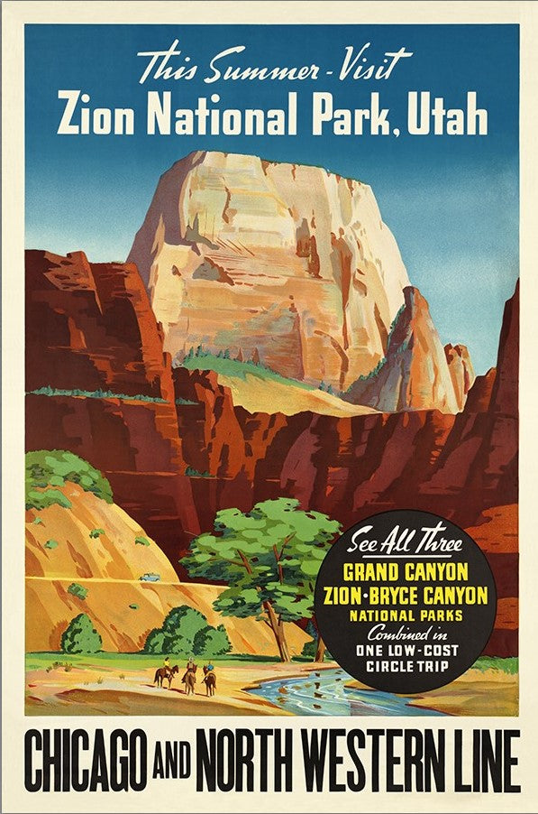 Zion National Utah Unframed Print Wall Art - Home Decor