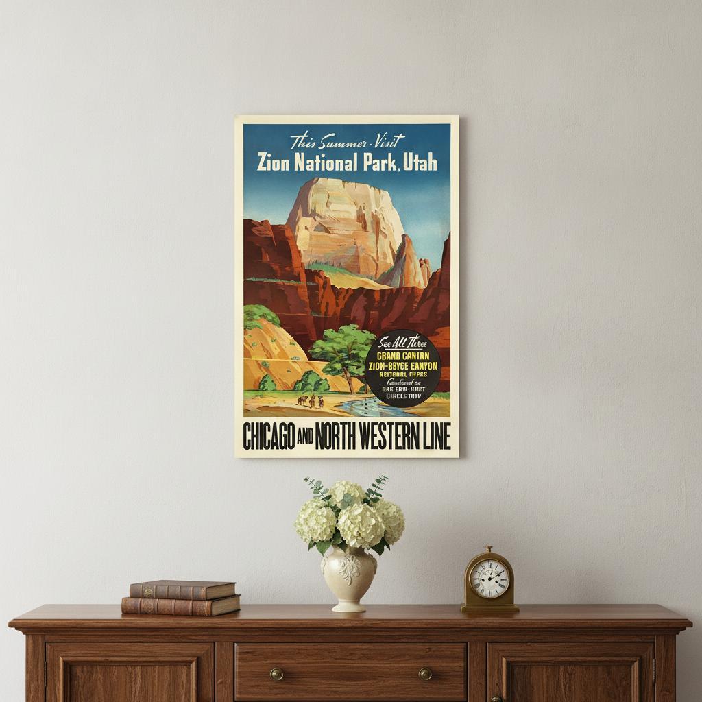 Zion National Utah Unframed Print Wall Art - Home Decor