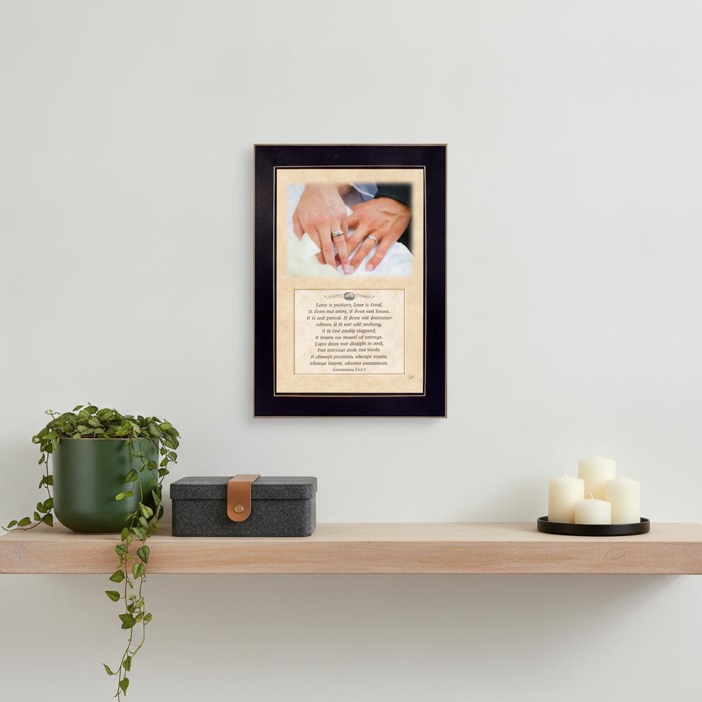Love is Kind Black Framed Print Wall Art - Home Decor