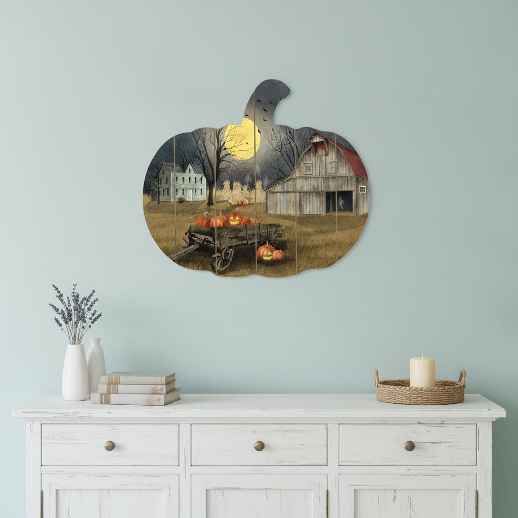 Spooky Harvest Moon 2 Unframed Print Kitchen Wall Art - Home Decor